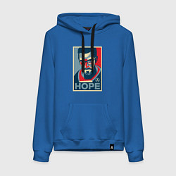 Толстовка-худи хлопковая женская Half-Life: Hope, цвет: синий