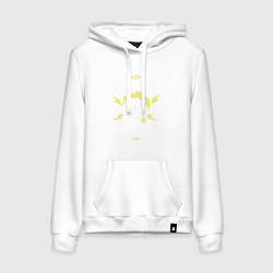 Толстовка-худи хлопковая женская Dweller Forever, цвет: белый