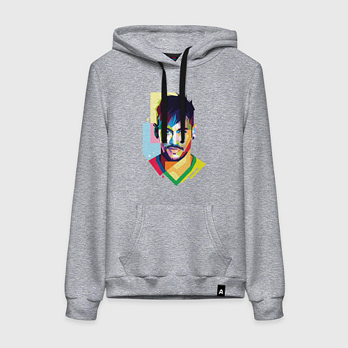 Женская толстовка-худи Neymar: fun-art / Меланж – фото 1