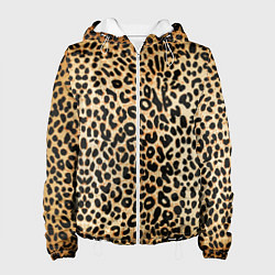 Куртка с капюшоном женская Гепард (шкура), цвет: 3D-белый