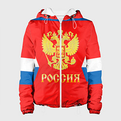 Куртка с капюшоном женская Сборная РФ: #77 TELEGIN, цвет: 3D-белый