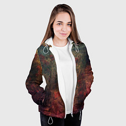 Куртка с капюшоном женская Металлические краски, цвет: 3D-белый — фото 2