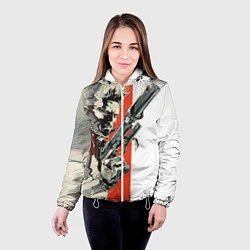 Куртка с капюшоном женская Metal gear solid 3, цвет: 3D-белый — фото 2