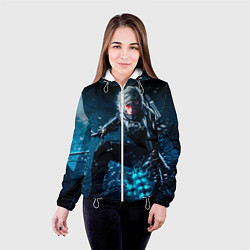 Куртка с капюшоном женская Metal gear solid 4, цвет: 3D-белый — фото 2
