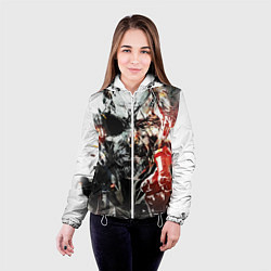Куртка с капюшоном женская Metal gear solid 5, цвет: 3D-белый — фото 2