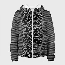 Куртка с капюшоном женская Joy Division: Unknown Pleasures, цвет: 3D-белый