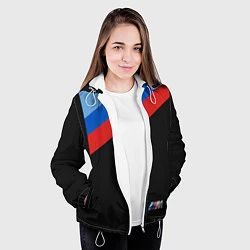 Куртка с капюшоном женская Бмв Bmw 2018 Brand Colors, цвет: 3D-белый — фото 2
