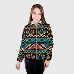 Куртка с капюшоном женская Ethnic of Egypt, цвет: 3D-белый — фото 2