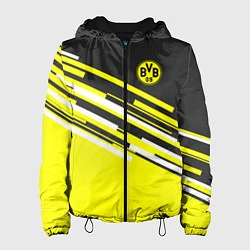 Куртка с капюшоном женская Borussia FC: Sport Line 2018, цвет: 3D-черный