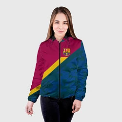 Куртка с капюшоном женская Barcelona FC: Sport Camo 2018, цвет: 3D-черный — фото 2