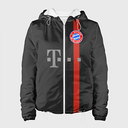 Куртка с капюшоном женская Bayern FC: Black 2018, цвет: 3D-белый