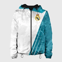 Куртка с капюшоном женская FC Real Madrid: Abstract, цвет: 3D-черный