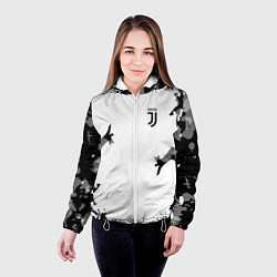 Куртка с капюшоном женская FC Juventus: White Original, цвет: 3D-белый — фото 2