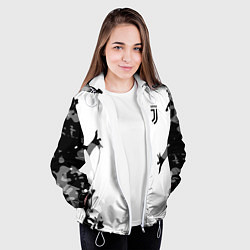 Куртка с капюшоном женская FC Juventus: White Original, цвет: 3D-белый — фото 2