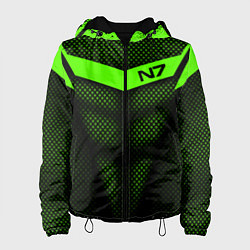 Куртка с капюшоном женская N7: Green Armor, цвет: 3D-черный