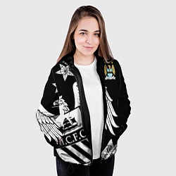 Куртка с капюшоном женская FC Manchester City: Exclusive, цвет: 3D-черный — фото 2
