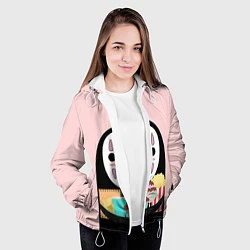 Куртка с капюшоном женская Унесенные призраками, цвет: 3D-белый — фото 2
