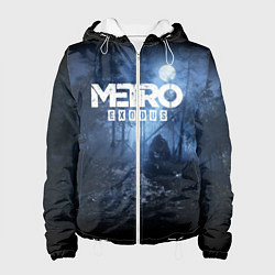 Куртка с капюшоном женская Metro Exodus: Dark Moon, цвет: 3D-белый