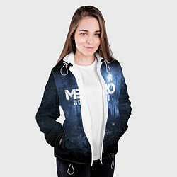 Куртка с капюшоном женская Metro Exodus: Dark Moon, цвет: 3D-белый — фото 2