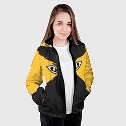 Куртка с капюшоном женская R6S IQ, цвет: 3D-черный — фото 2