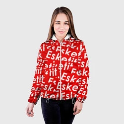Куртка с капюшоном женская Esketit Pattern, цвет: 3D-белый — фото 2