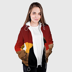 Куртка с капюшоном женская RDR 2: Dark Man, цвет: 3D-белый — фото 2