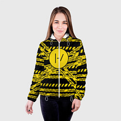 Куртка с капюшоном женская 21 Pilots: Jumpsuit, цвет: 3D-белый — фото 2