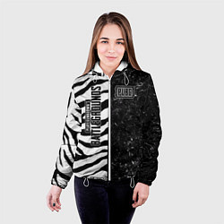 Куртка с капюшоном женская PUBG: Zebras Lifestyle, цвет: 3D-белый — фото 2