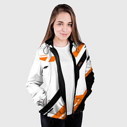 Куртка с капюшоном женская CS:GO Asiimov Light, цвет: 3D-черный — фото 2