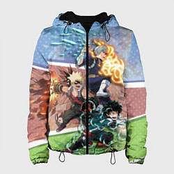 Куртка с капюшоном женская Геройская Академия, цвет: 3D-черный