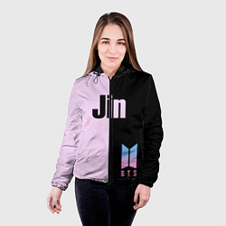 Куртка с капюшоном женская BTS Jin, цвет: 3D-черный — фото 2