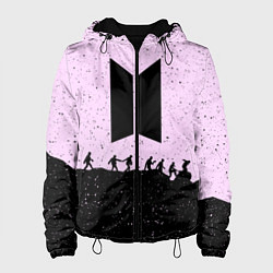 Куртка с капюшоном женская Bangtan Boys, цвет: 3D-черный