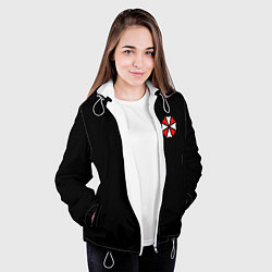 Куртка с капюшоном женская UMBRELLA CORP, цвет: 3D-белый — фото 2