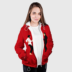 Куртка с капюшоном женская Криминальное чтиво, цвет: 3D-белый — фото 2