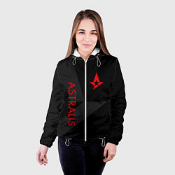 Куртка с капюшоном женская Astralis: Dark Style, цвет: 3D-белый — фото 2