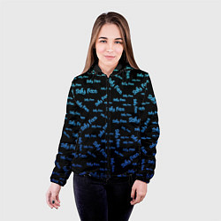 Куртка с капюшоном женская Sally Face: Blue Pattern, цвет: 3D-черный — фото 2