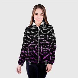 Куртка с капюшоном женская Sally Face: Violet Pattern, цвет: 3D-белый — фото 2