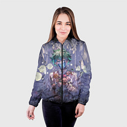 Куртка с капюшоном женская My Hero Academia в кустах, цвет: 3D-черный — фото 2