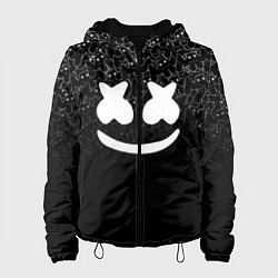 Куртка с капюшоном женская Marshmello Black, цвет: 3D-черный