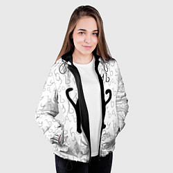 Куртка с капюшоном женская ЪУЪ СЪУКА, цвет: 3D-черный — фото 2