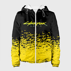 Куртка с капюшоном женская CYBERPUNK 2077, цвет: 3D-белый