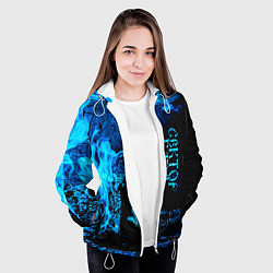 Куртка с капюшоном женская Сектор Газа, цвет: 3D-белый — фото 2