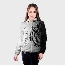 Куртка с капюшоном женская Overlord, цвет: 3D-белый — фото 2