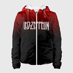Куртка с капюшоном женская Led Zeppelin, цвет: 3D-белый