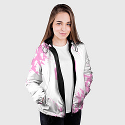 Куртка с капюшоном женская Billie Eilish: Pink Style, цвет: 3D-черный — фото 2