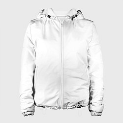 Куртка с капюшоном женская Без дизайна, цвет: 3D-белый