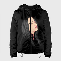 Куртка с капюшоном женская Billie Eilish: Black Style, цвет: 3D-черный