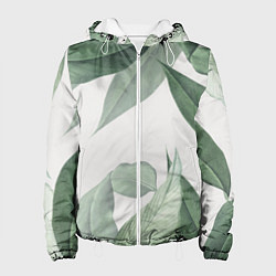 Куртка с капюшоном женская Из тропиков, цвет: 3D-белый