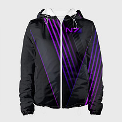 Куртка с капюшоном женская Mass Effect N7, цвет: 3D-белый