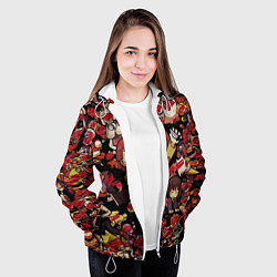 Куртка с капюшоном женская UNDERTALE CHARA, цвет: 3D-белый — фото 2